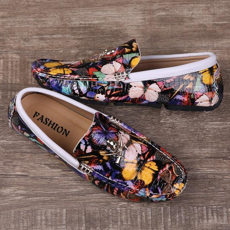 Men's New Colorful Trendy British Loafers - AM APPAREL