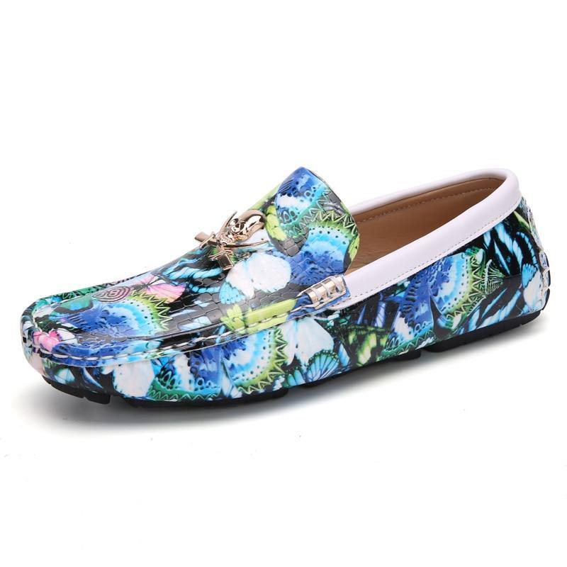 Men's New Colorful Trendy British Loafers - AM APPAREL