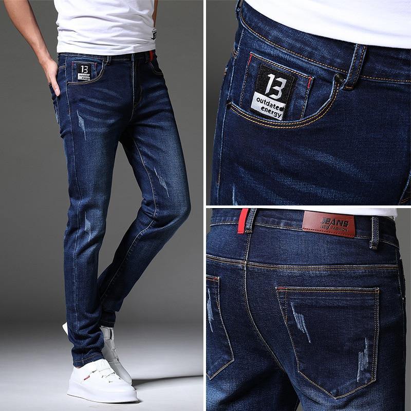 Men's Slim Fit Denim Designer Jeans - AM APPAREL