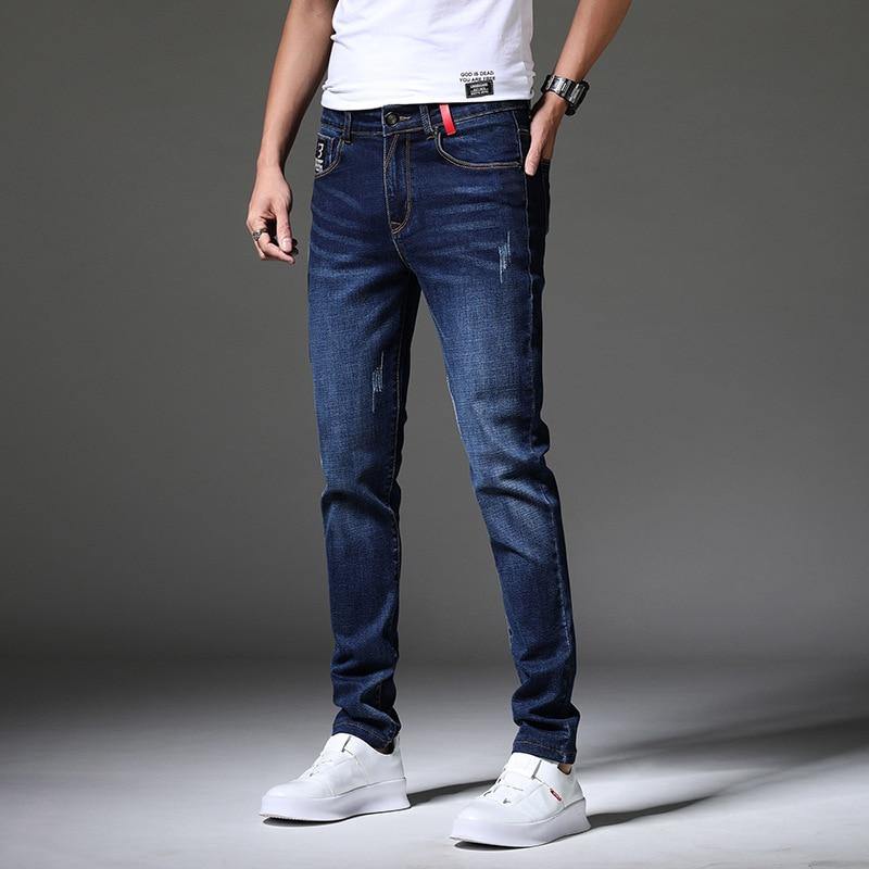 Men's Slim Fit Denim Designer Jeans - AM APPAREL