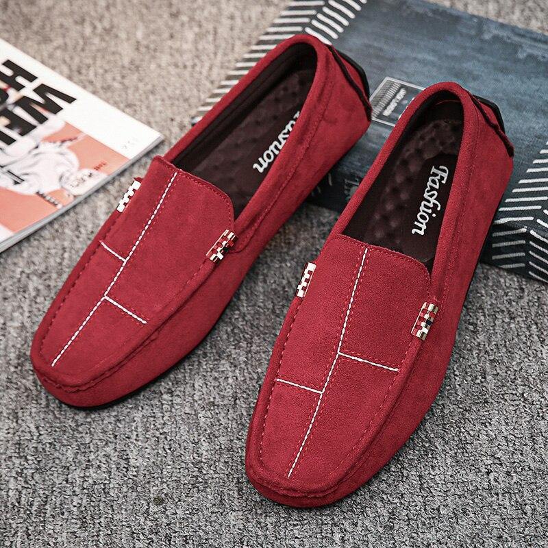 Men's Soft Comfortable Flock Loafers - AM APPAREL