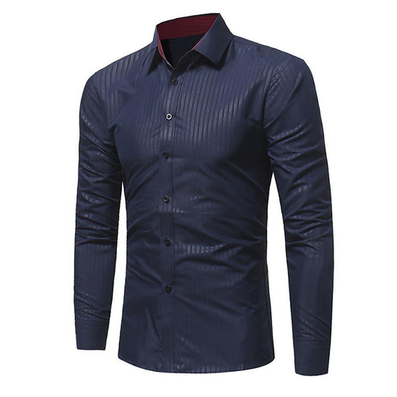 Men's Solid Colored Formal Shirt - AM APPAREL