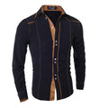 Men's Solid Colored Stylish Polyester Shirt - AM APPAREL