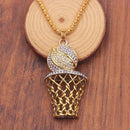 Men's Street Basketball Pendant Necklace - AM APPAREL