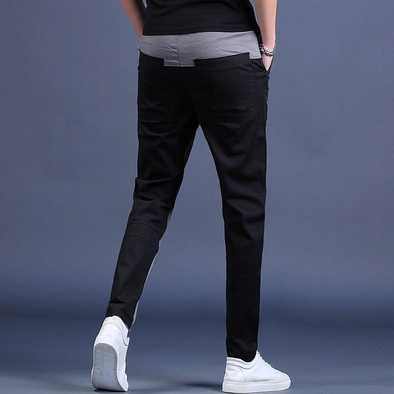 Men's Summer Patchwork Casual Cotton Pants - AM APPAREL