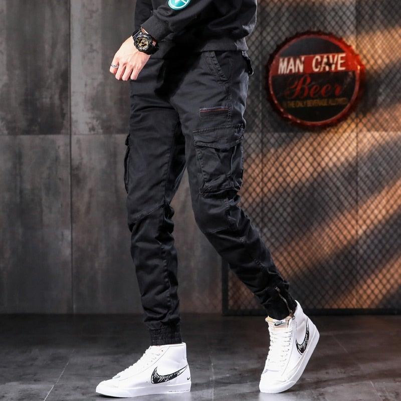 Men's Tactical Slim Fit Cargo Joggers - AM APPAREL