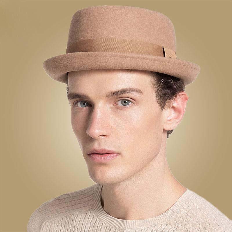 Men's Vintage Pork Pie Hat - AM APPAREL