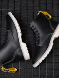 Nappa Leather Combat Boots - AM APPAREL