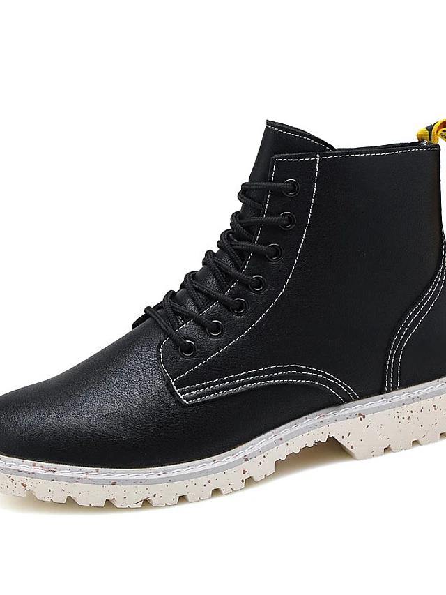 Nappa Leather Combat Boots - AM APPAREL