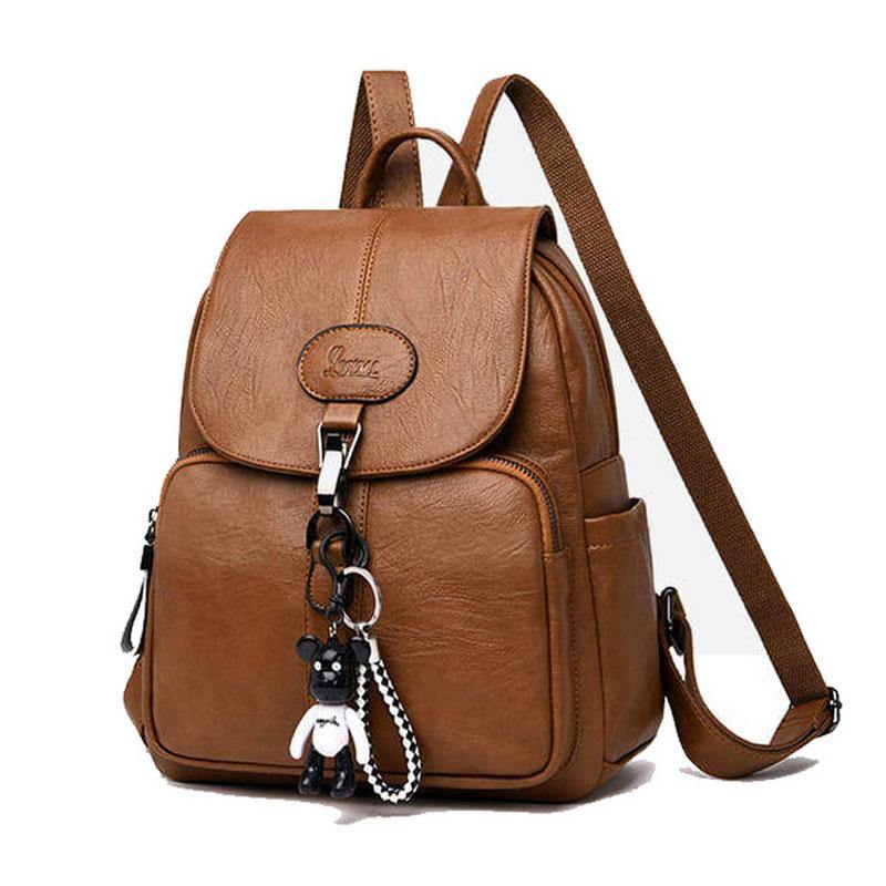 Soft PU Vintage Backpack - AM APPAREL