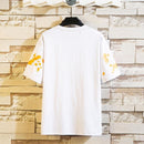 Unisex Graffiti Cotton O-Neck Printed T-Shirt - AM APPAREL