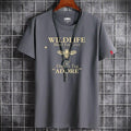 "WILDLIFE" Men's Graphic Vintage T-Shirt - AM APPAREL
