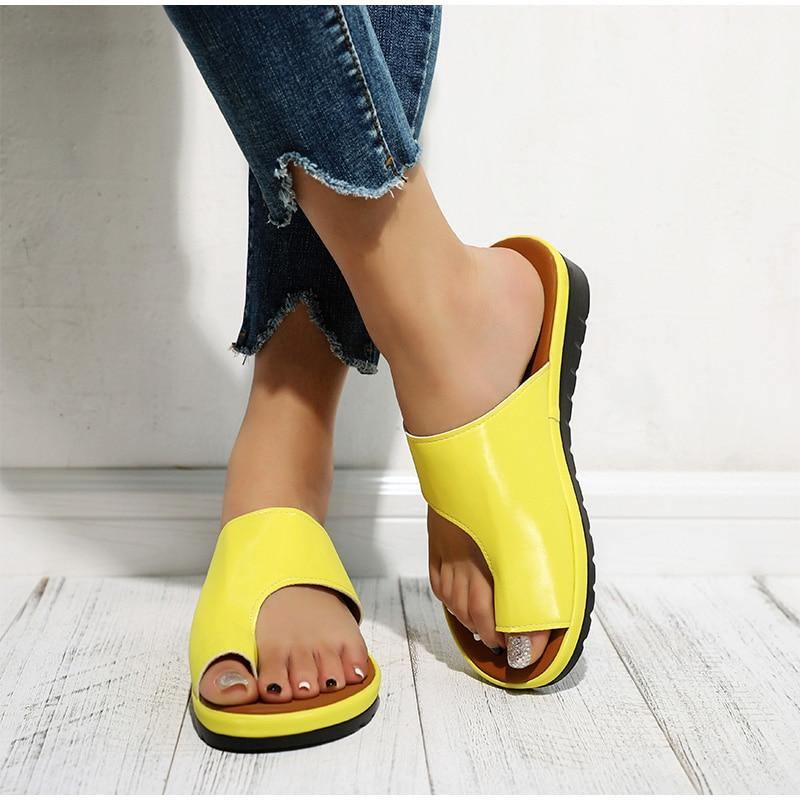 Women's Comfy Flat Platform Sandals - AM APPAREL