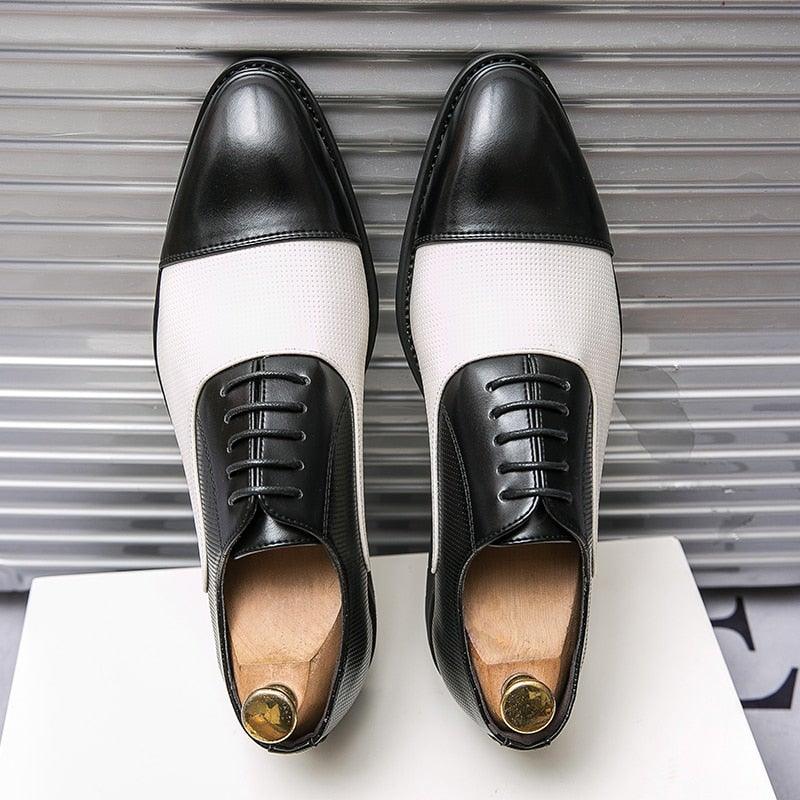 YRL Men's Multi Color Pantent Leather Oxfords - AM APPAREL
