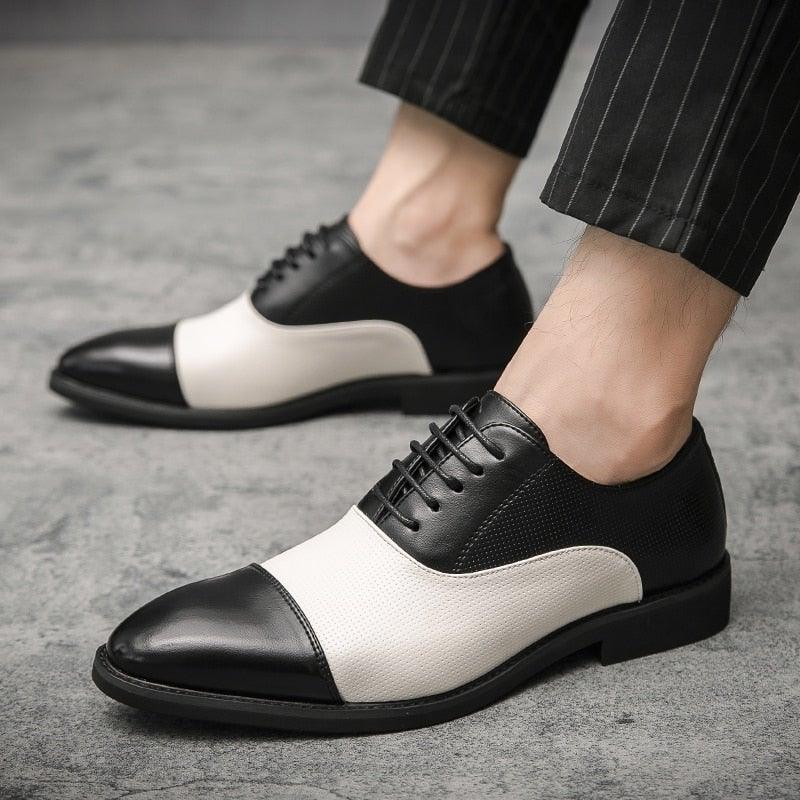 YRL Men's Multi Color Pantent Leather Oxfords - AM APPAREL